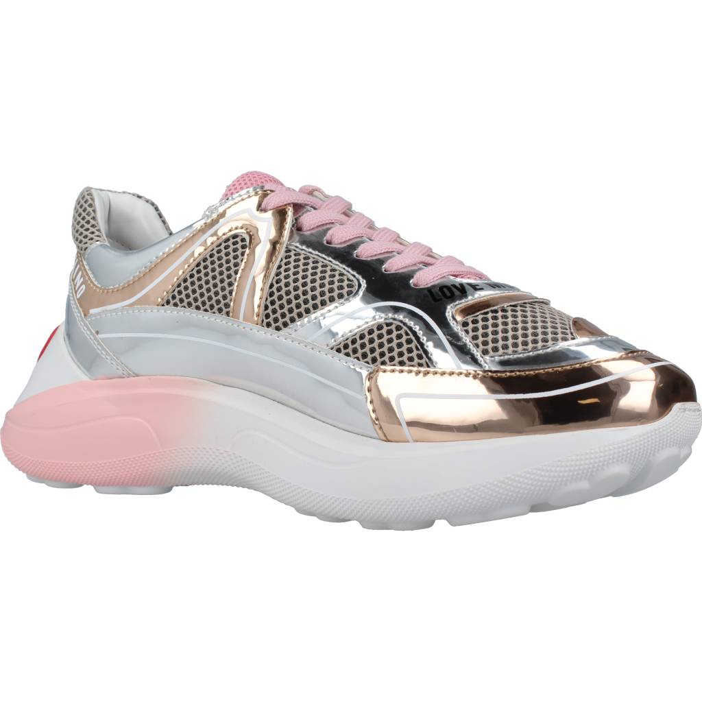 LOVE MOSCHINO SNEAKERD RUNNING en color ROSA (5)