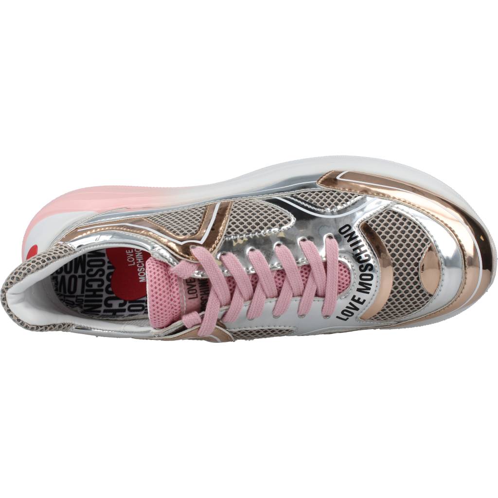 LOVE MOSCHINO SNEAKERD RUNNING en color ROSA (7)