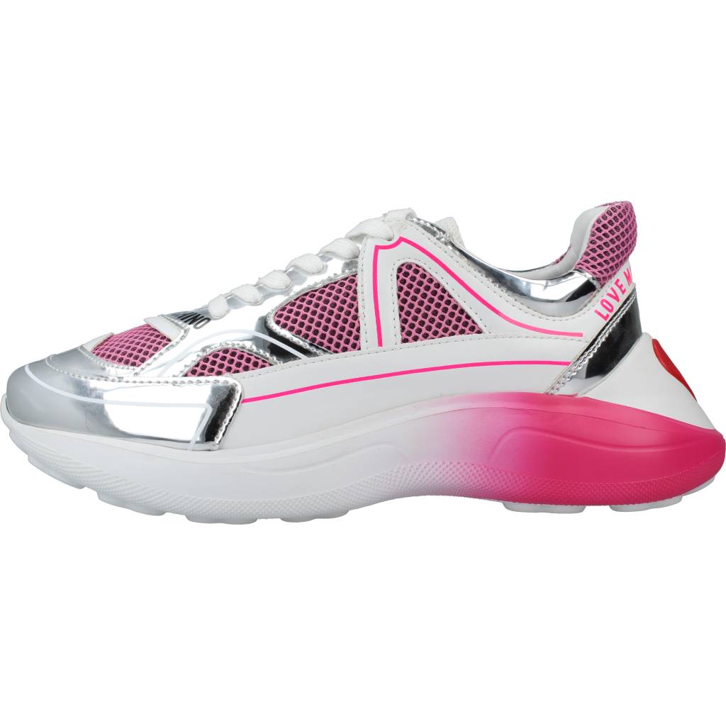 LOVE MOSCHINO SNEAKERD RUNNING en color ROSA (2)