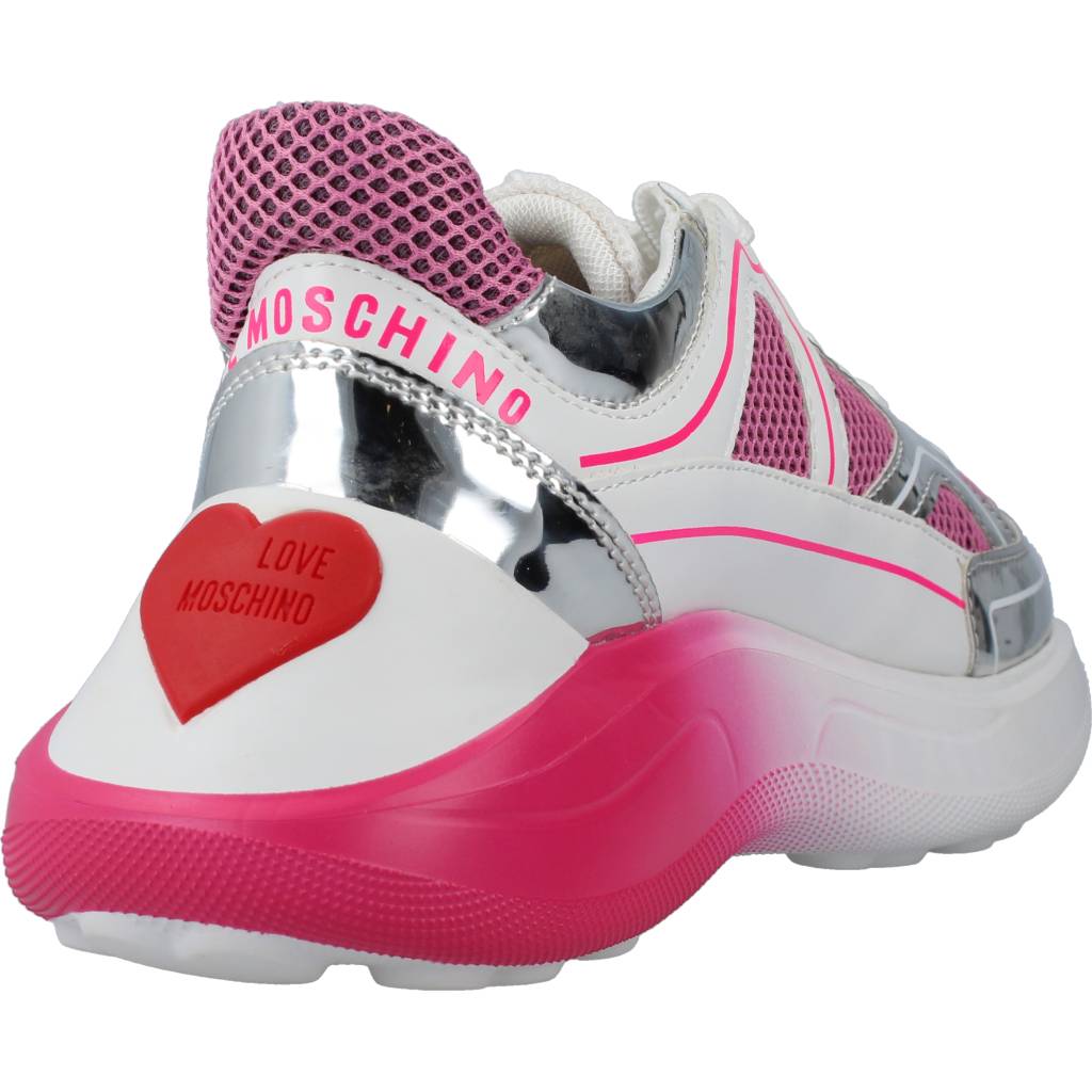 LOVE MOSCHINO SNEAKERD RUNNING en color ROSA (3)
