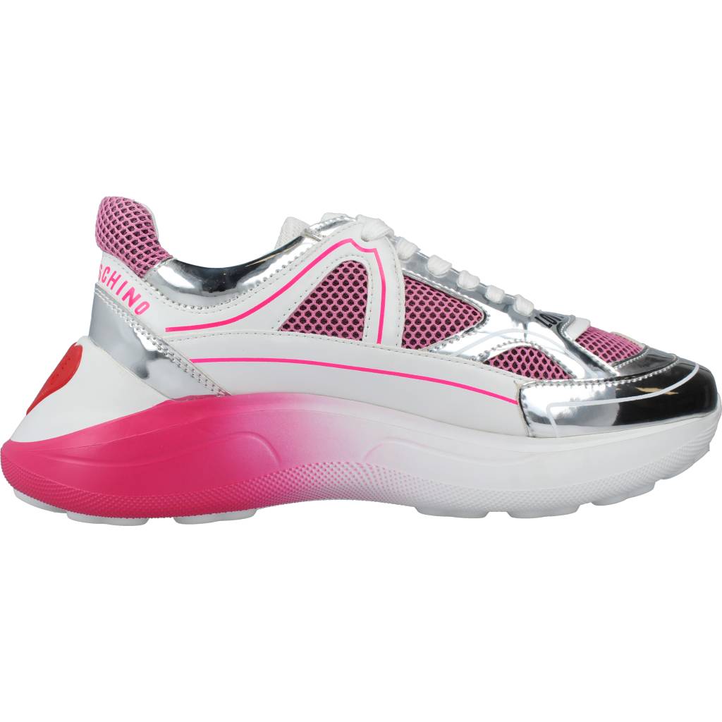 LOVE MOSCHINO SNEAKERD RUNNING en color ROSA (4)