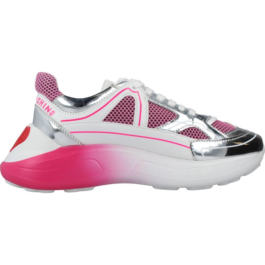 LOVE MOSCHINO SNEAKERD RUNNING en color ROSA (4)