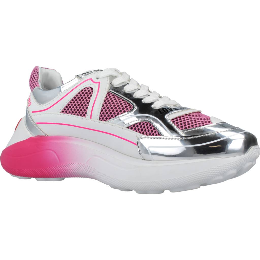 LOVE MOSCHINO SNEAKERD RUNNING en color ROSA (5)