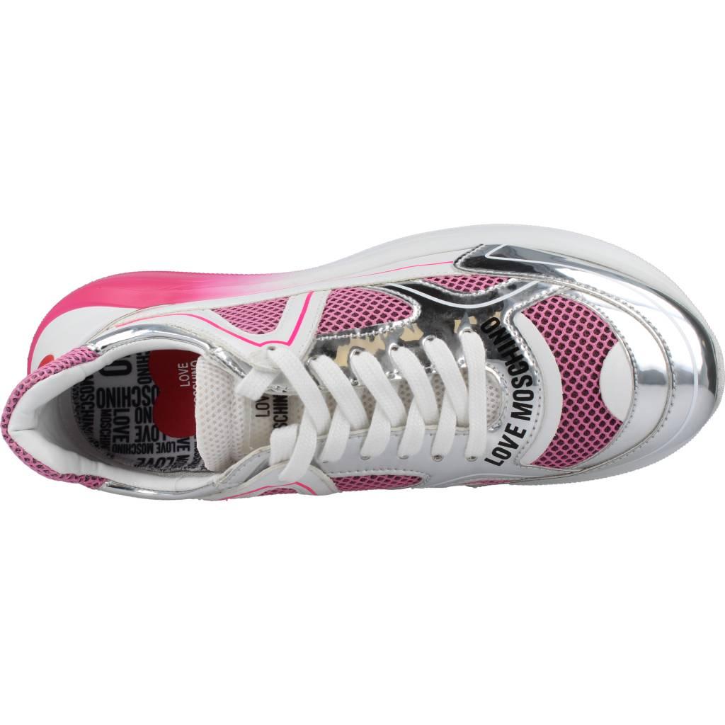 LOVE MOSCHINO SNEAKERD RUNNING en color ROSA (7)