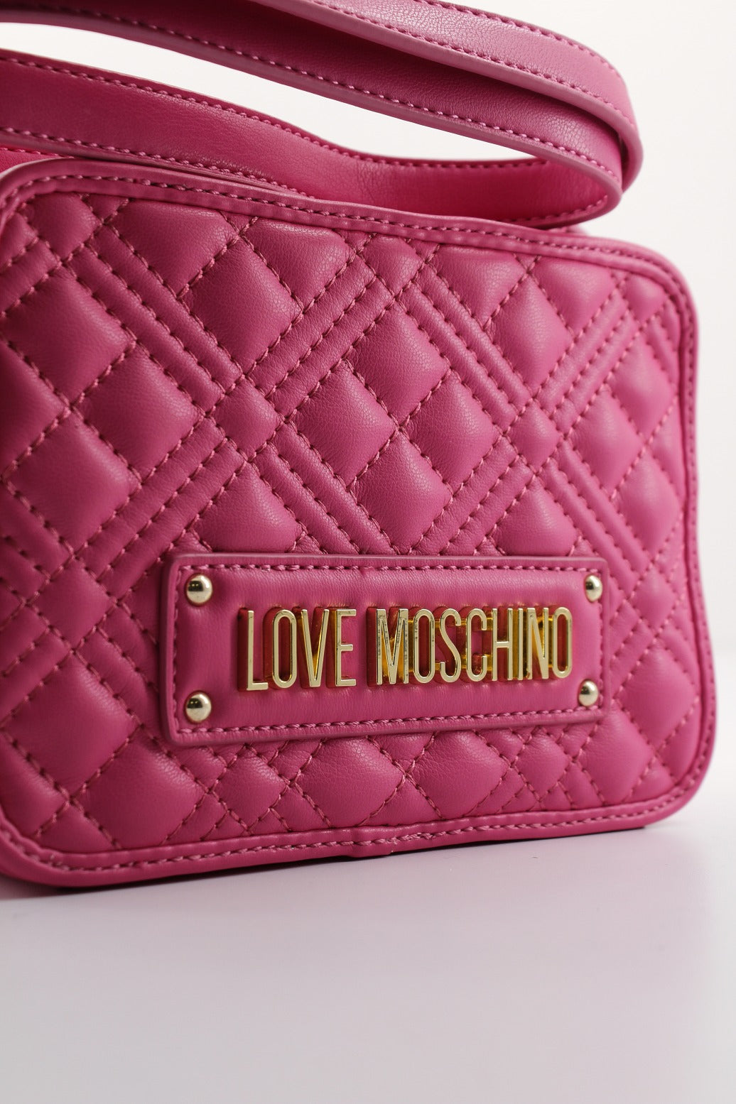 LOVE MOSCHINO BORSA QUILTED en color ROSA (4)