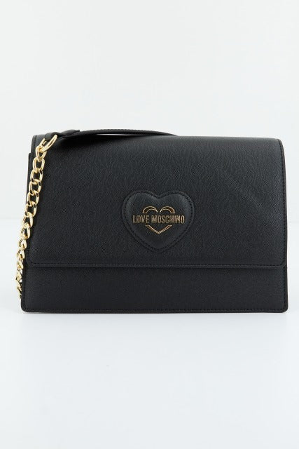 LOVE MOSCHINO BORSA SAFFIANO en color NEGRO (1)