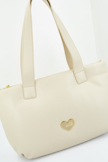 LOVE MOSCHINO BORSA PU en color BLANCO (3)