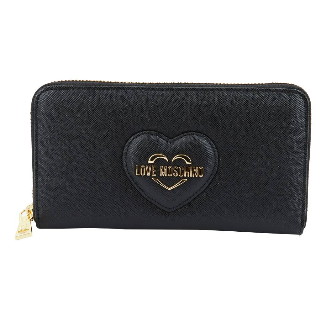 LOVE MOSCHINO PORTAFOGLIO SAFFIANO en color NEGRO (2)