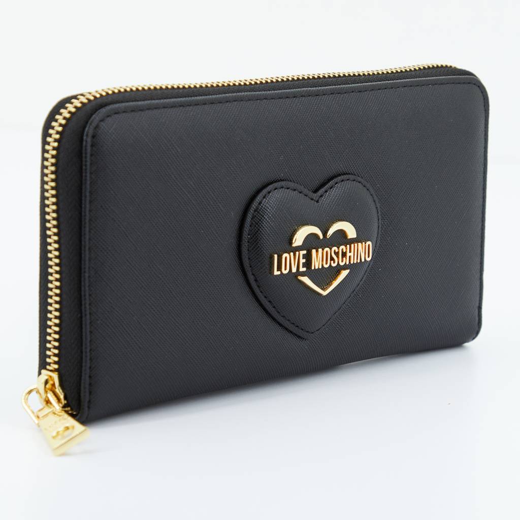 LOVE MOSCHINO PORTAFOGLIO SAFFIANO en color NEGRO (1)