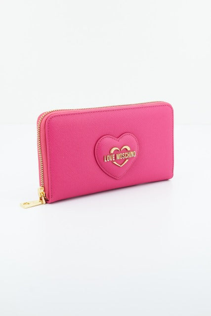 LOVE MOSCHINO PORTAFOGLIO SAFFIANO en color ROSA (2)