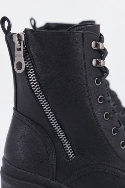 EMMSHU KADE BOTIN CORDONES en color NEGRO (4)