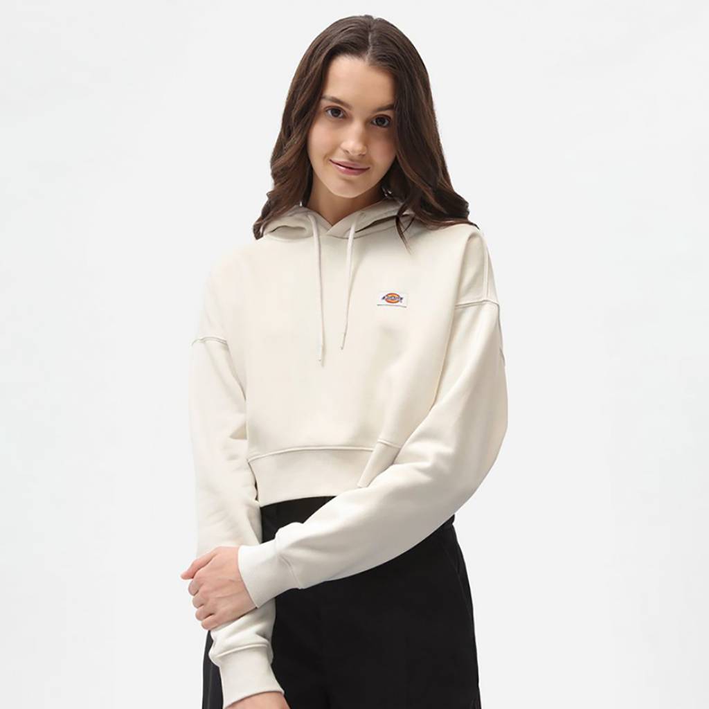DICKIES OAKPORT CROPPED HOODIE en color BLANCO (4)