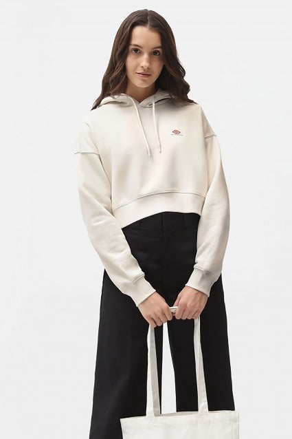 DICKIES OAKPORT CROPPED HOODIE en color BLANCO (1)