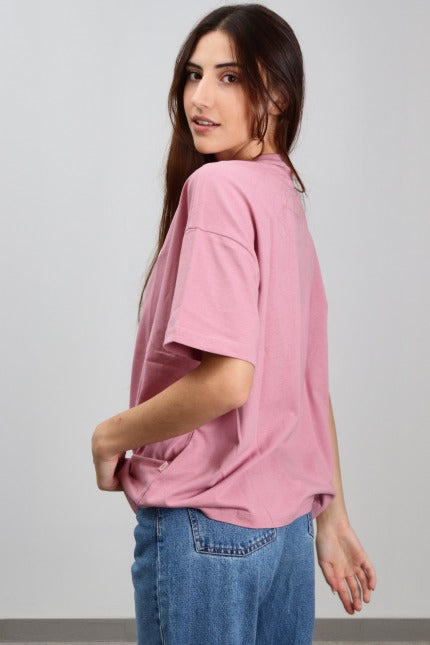 DICKIES SUMMERDALE TEE SS W en color ROSA (1)