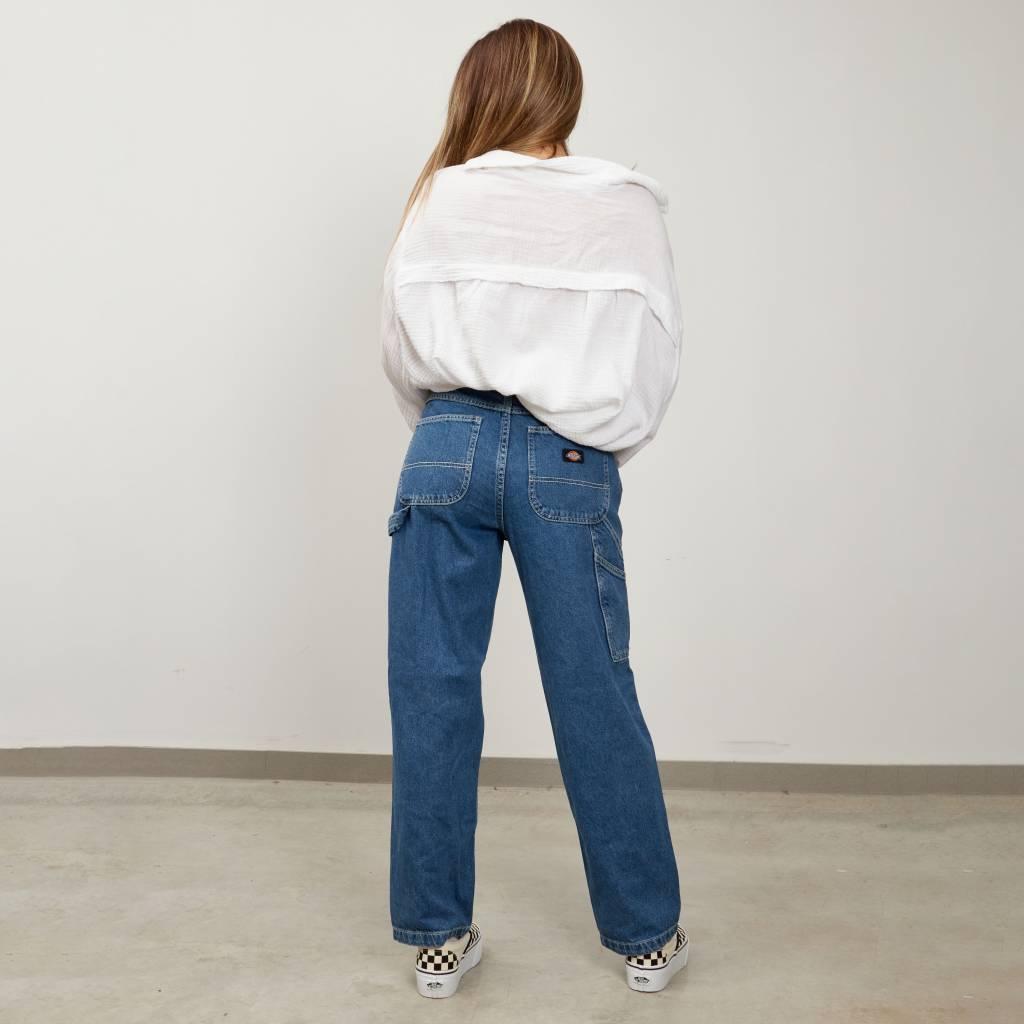 DICKIES PANTALÓN ELLENDALE DENIM en color AZUL (3)