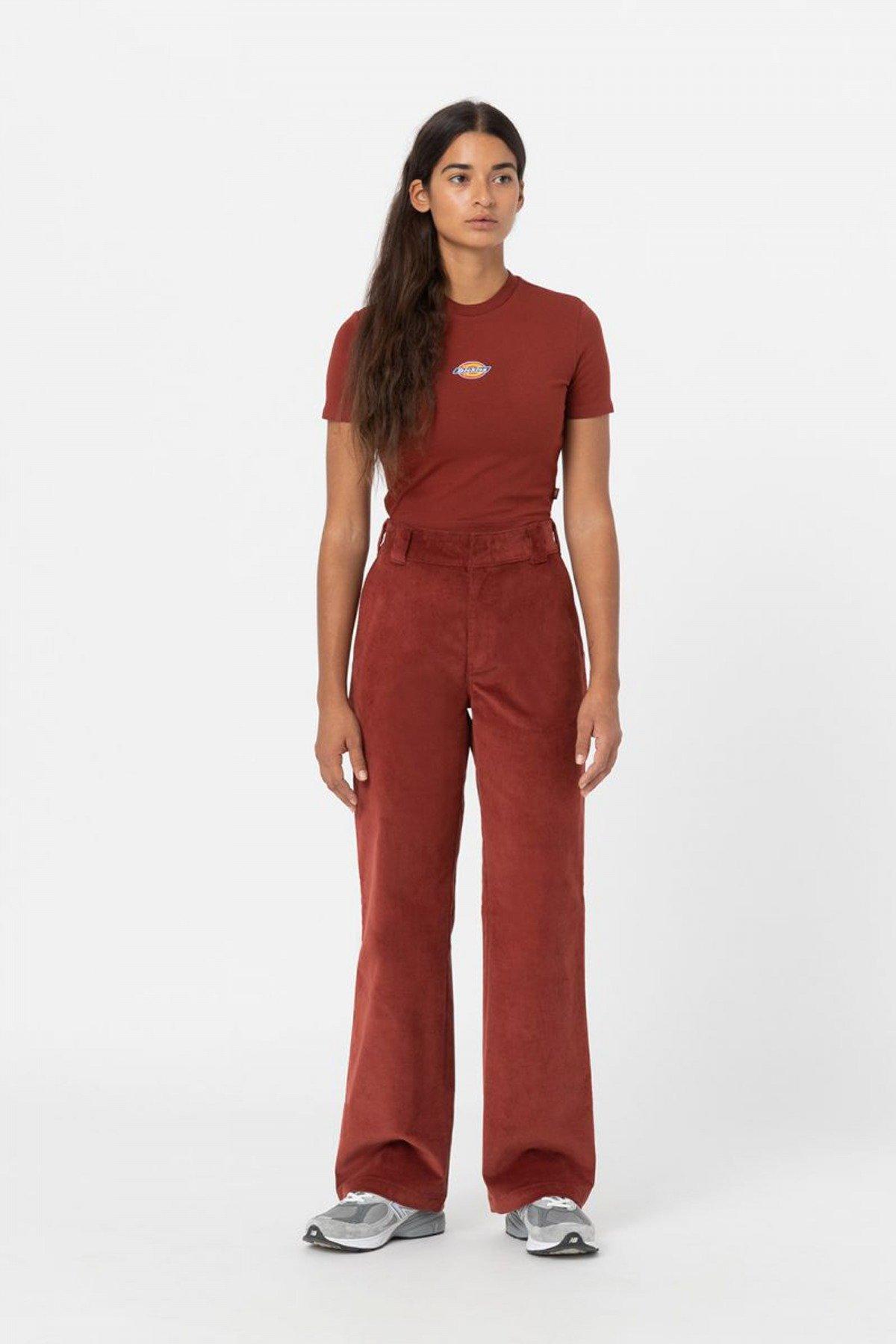 DICKIES MAPLE VALLEY TEE en color BURDEOS (4)