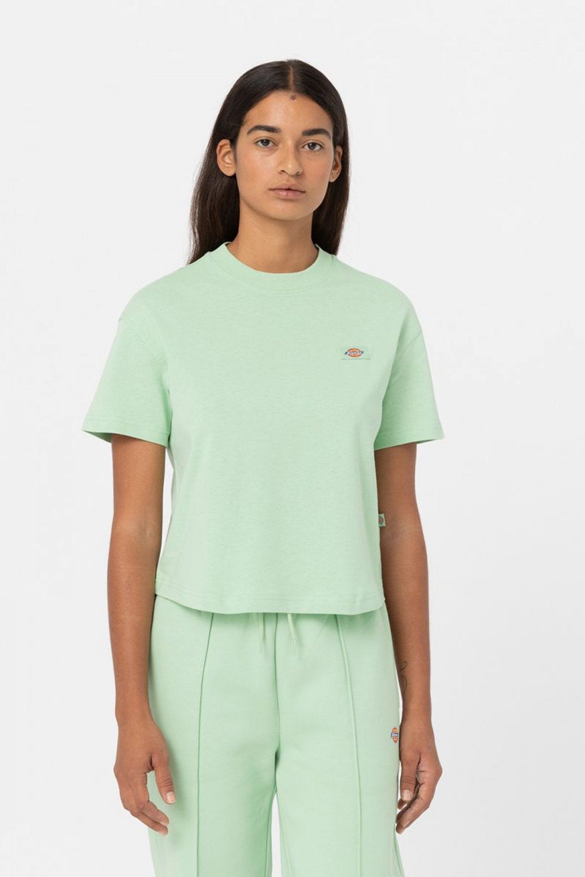 DICKIES OAKPORT BOXY TEE SS W en color VERDE (1)