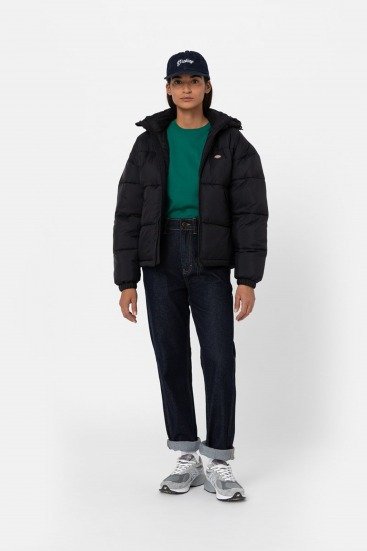 DICKIES ALATNA OVERSIZED PUFFER en color NEGRO (4)