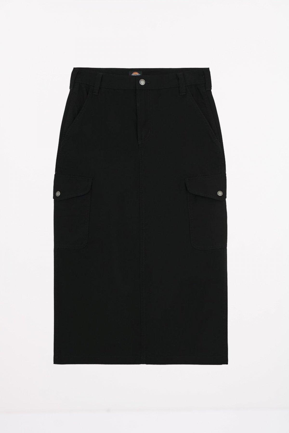 DICKIES DUCK CANVAS CARGO SKIR en color NEGRO (2)