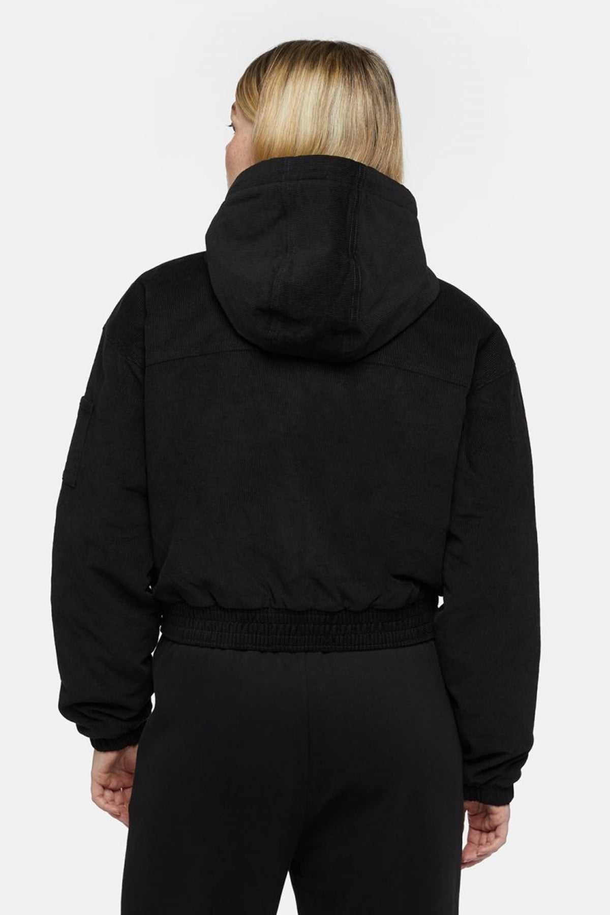 DICKIES CORDUROY HOODED JACKET en color NEGRO (3)