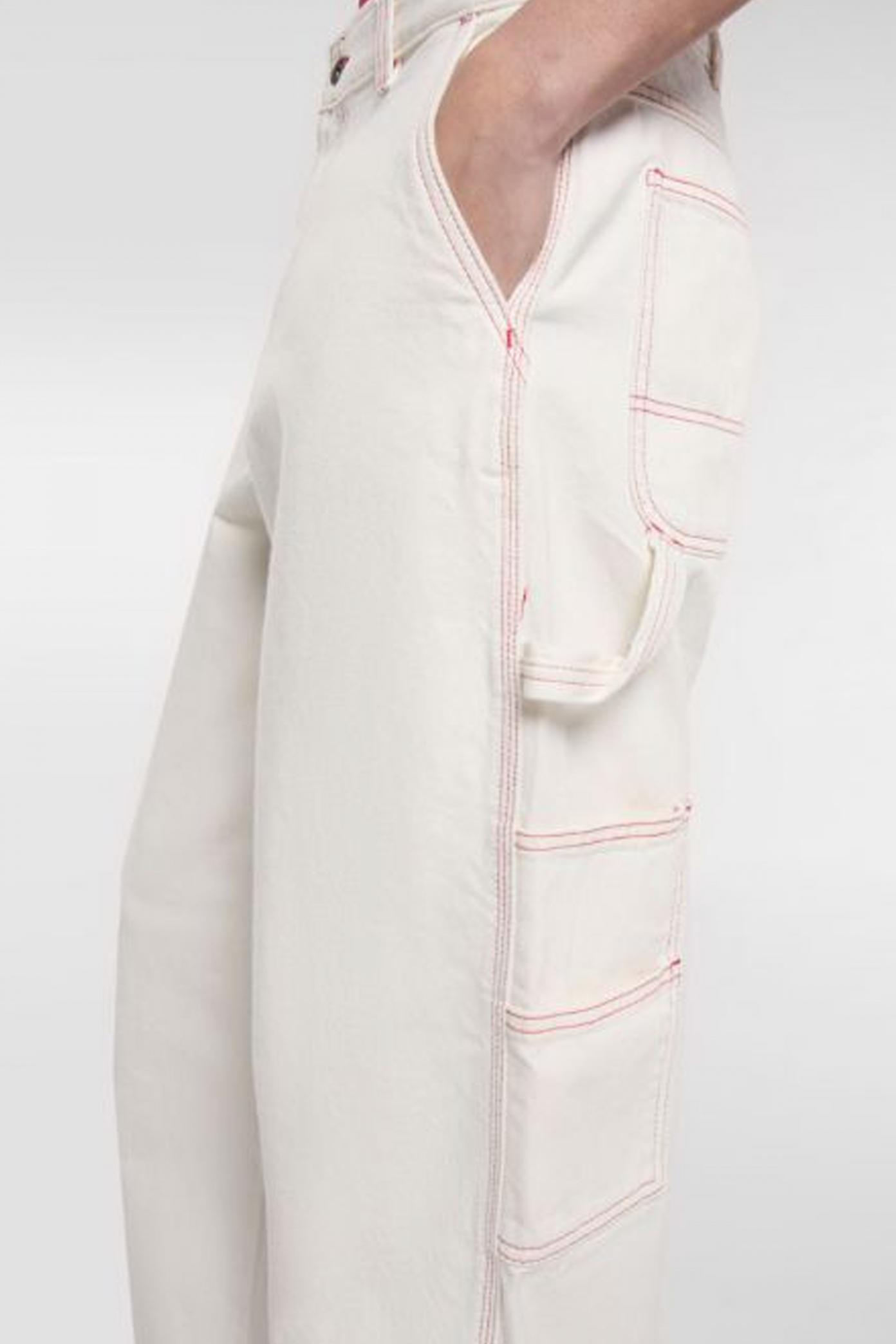 DICKIES LOOSE DENIM PAINTER en color BLANCO (3)