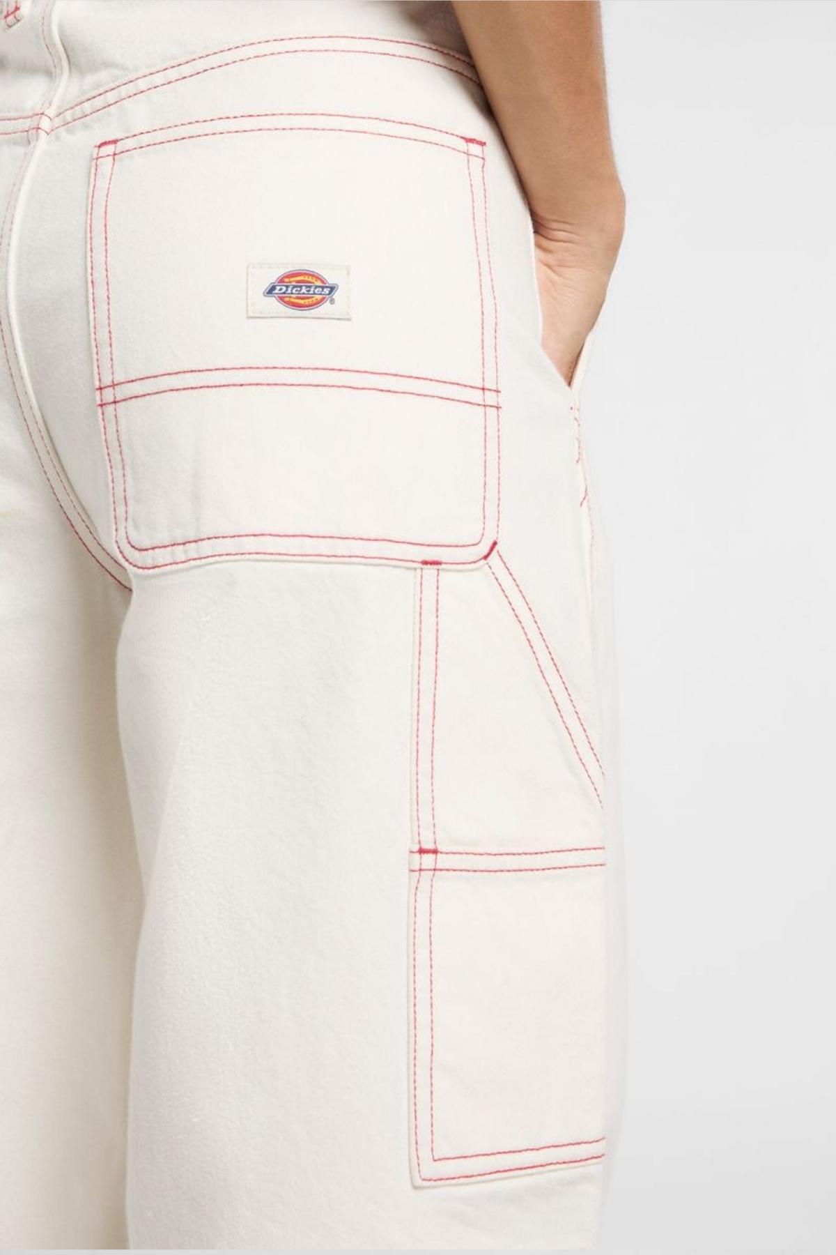 DICKIES DENIM CARPENTER PANT en color BLANCO (4)