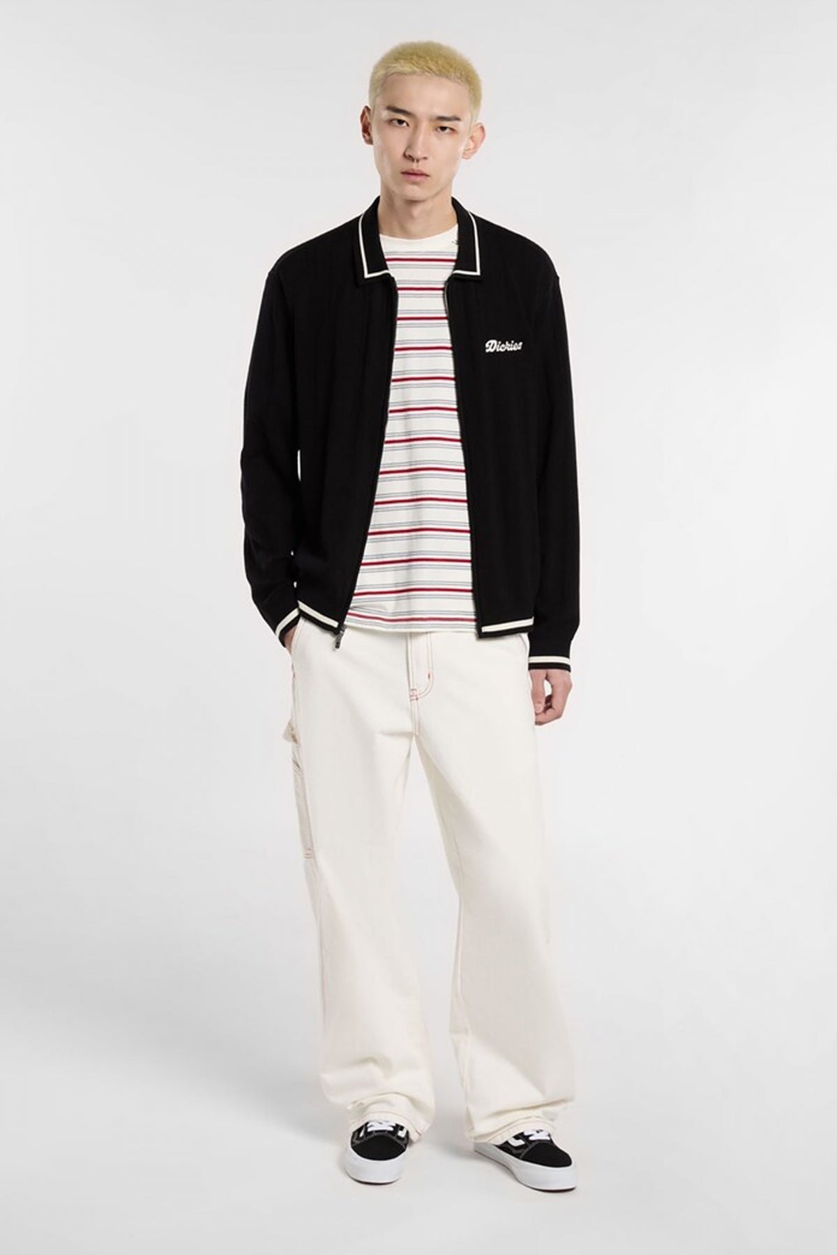 DICKIES LEWISTOWN FZ CARDIGAN en color NEGRO  (4)