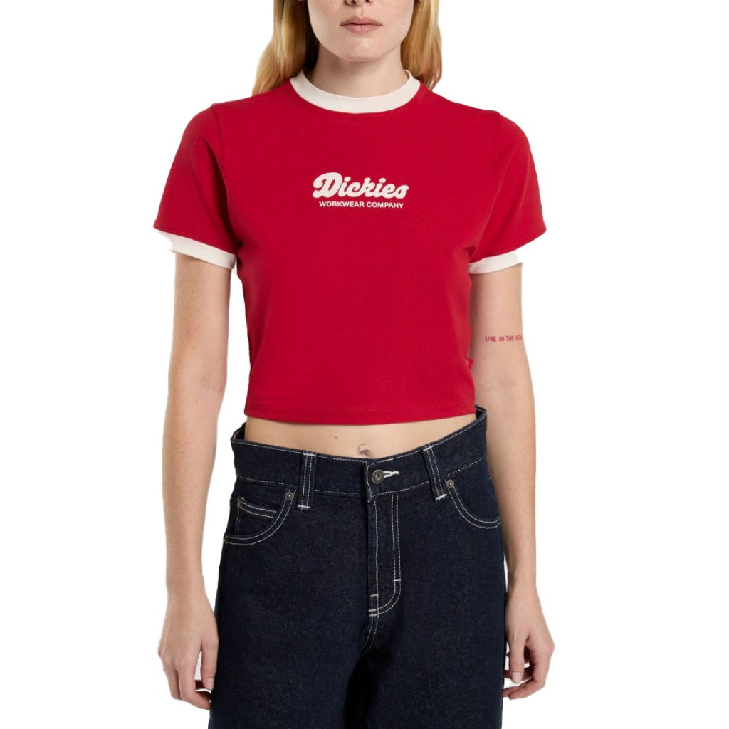 DICKIES DKAZIER LEWISTOWN RINGER en color ROJO (4)