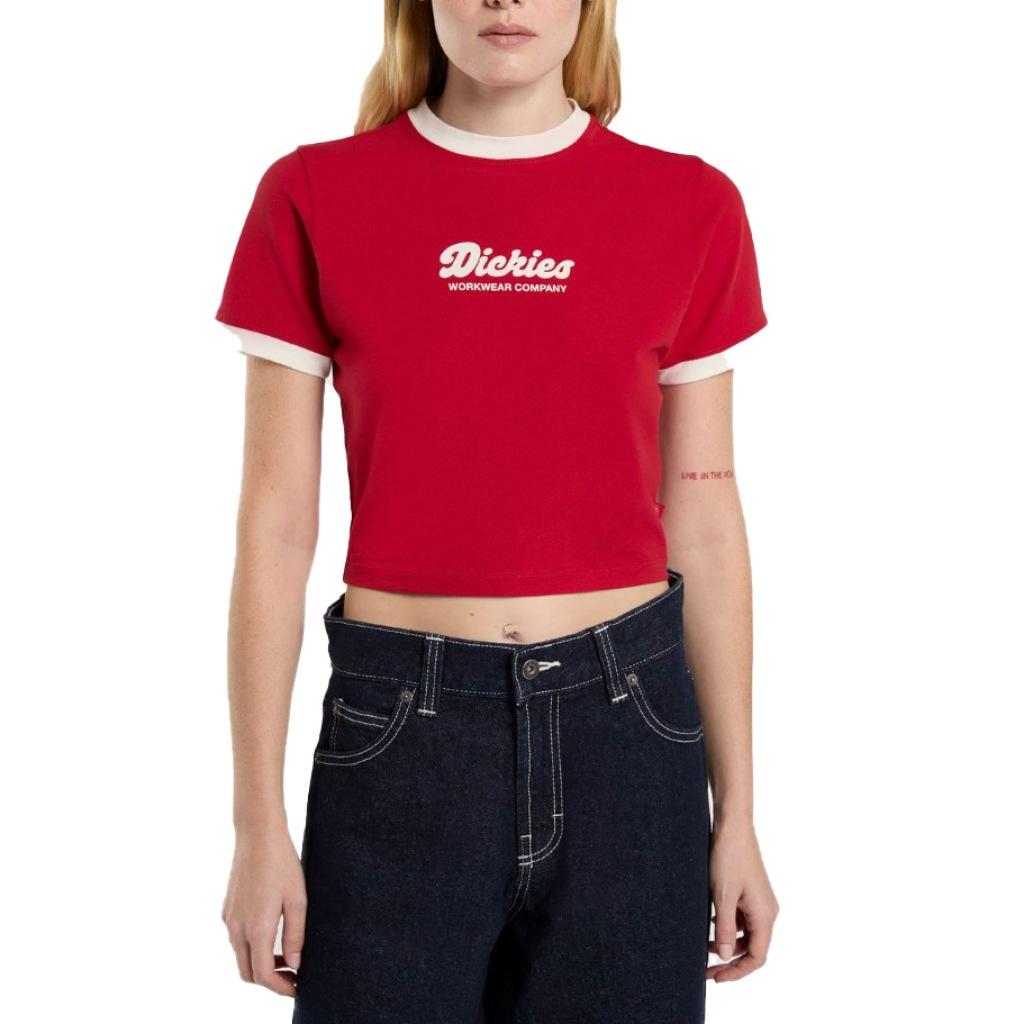 DICKIES DKAZIER LEWISTOWN RINGER en color ROJO (4)