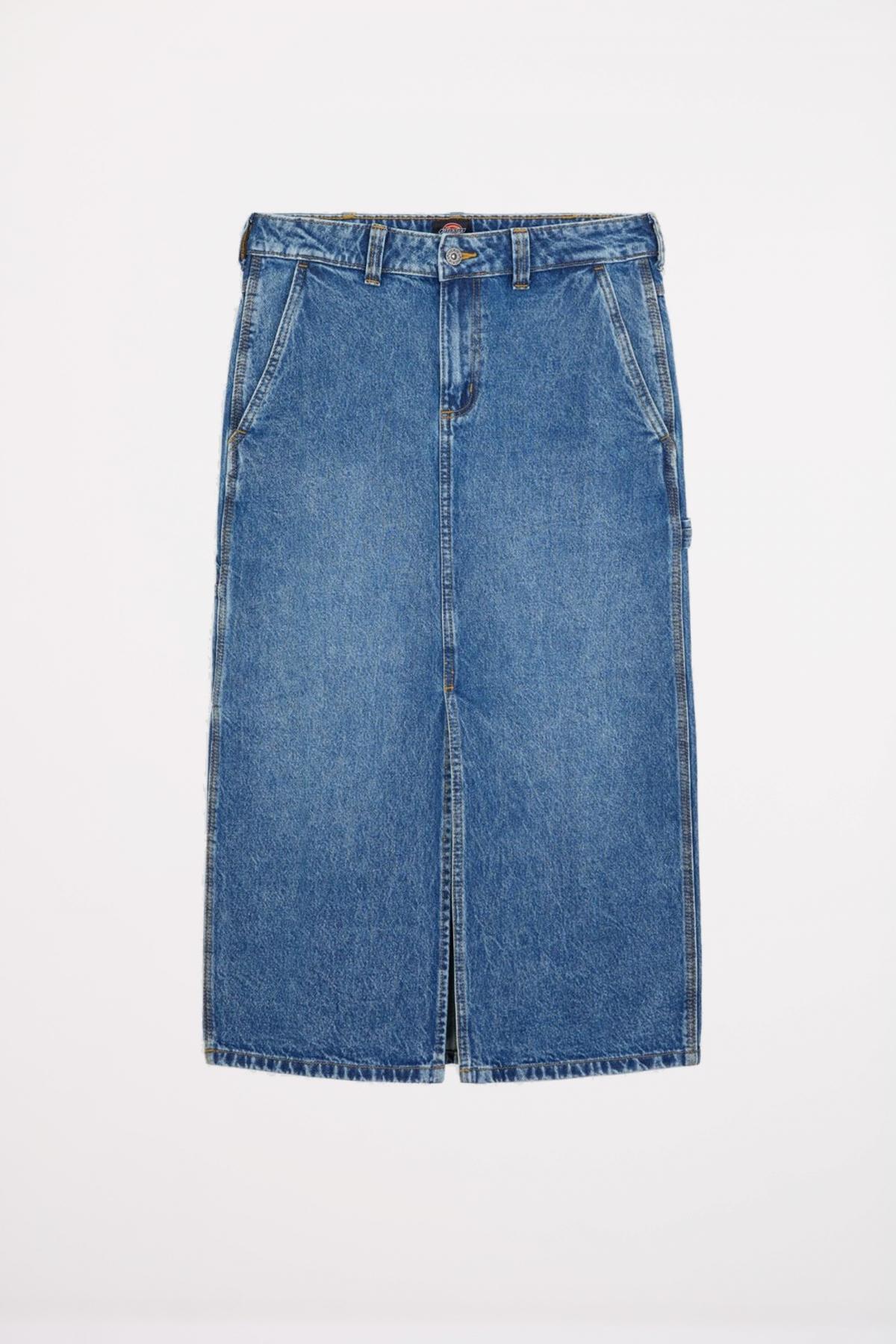 DICKIES DENIM CARPENTER SKIRT en color AZUL (2)