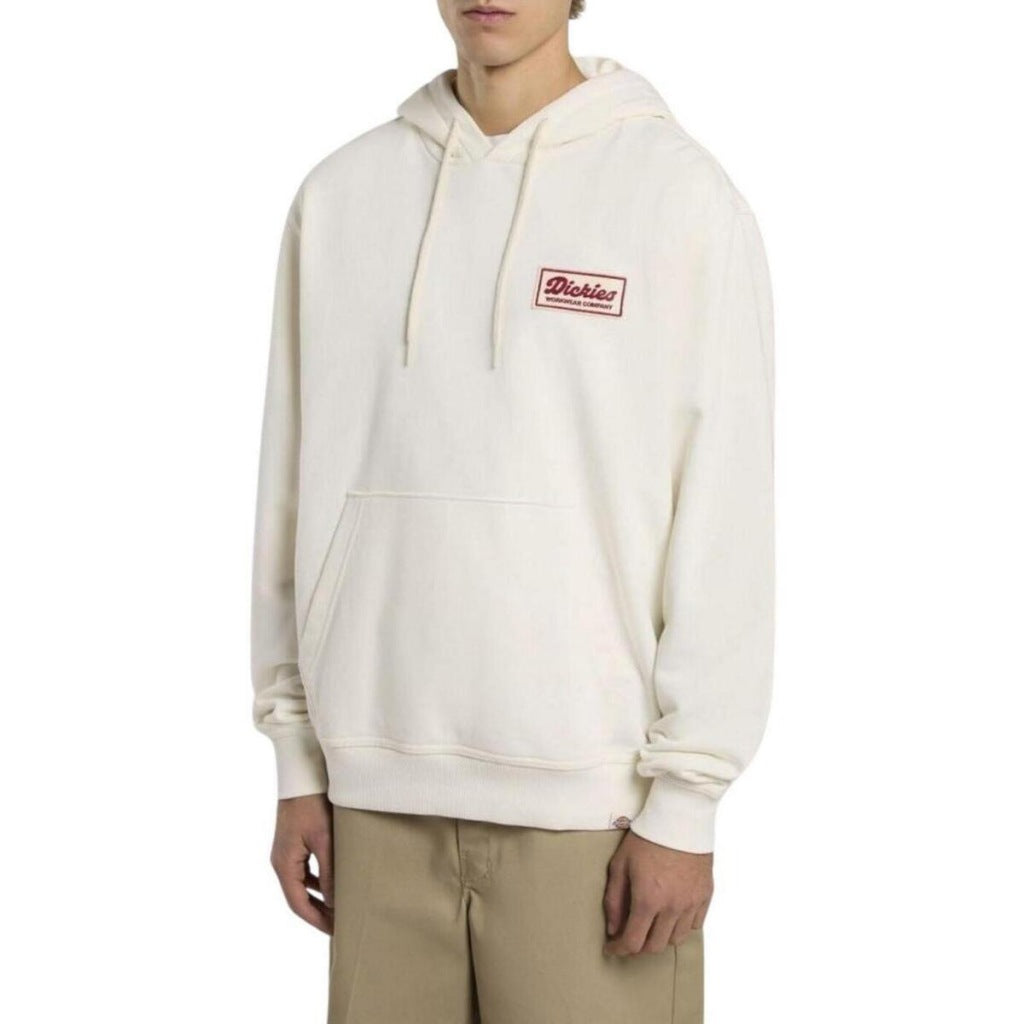 DICKIES LEWISTOWN HOODIE EGRET en color BLANCO (4)