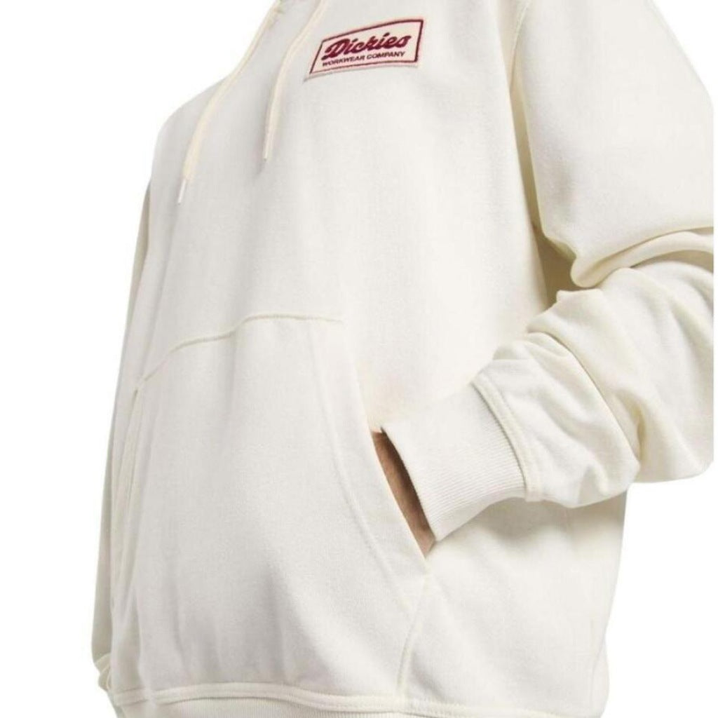 DICKIES LEWISTOWN HOODIE EGRET en color BLANCO (6)