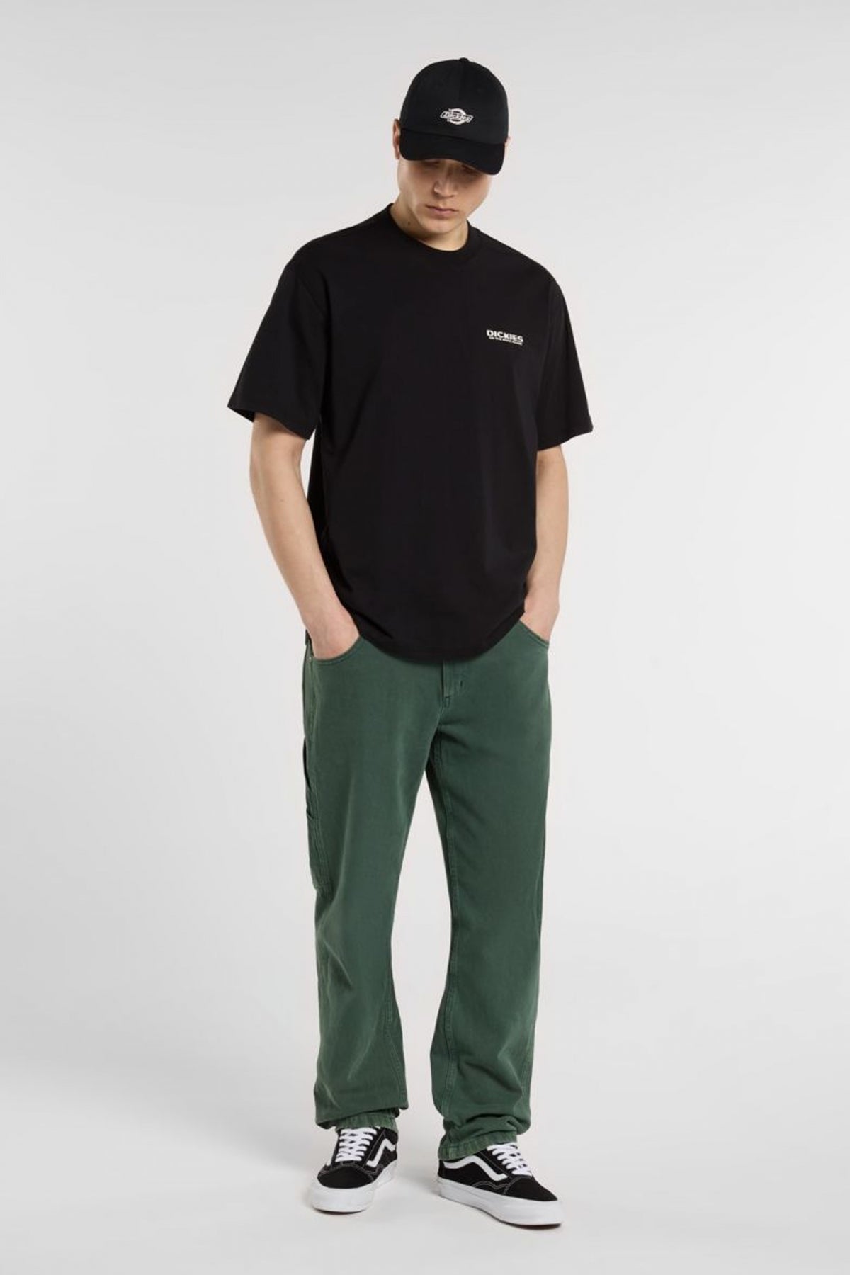 DICKIES BURNS TEE SS en color NEGRO (4)