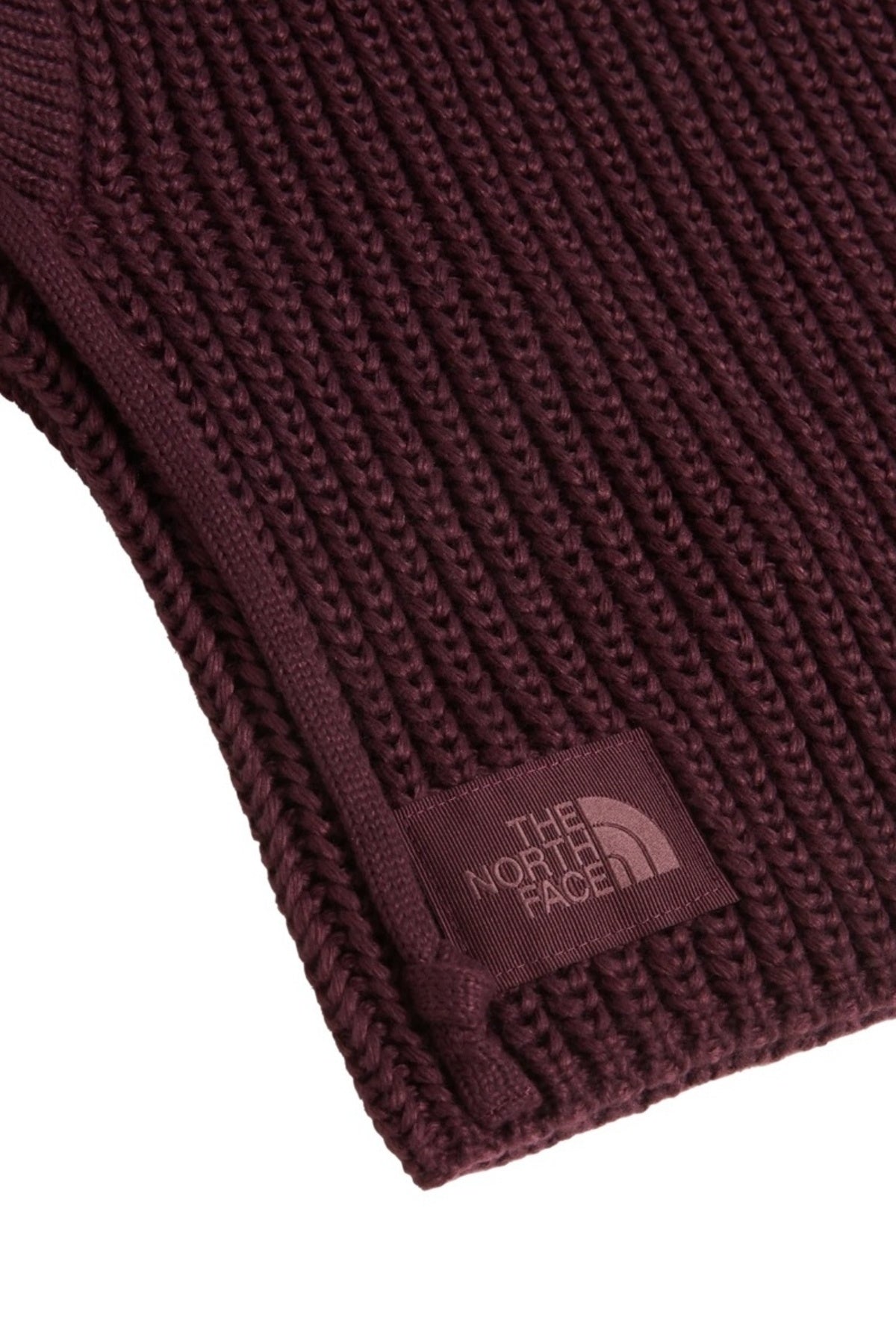THE NORTH FACE APRES KNIT HOOD en color BURDEOS (3)