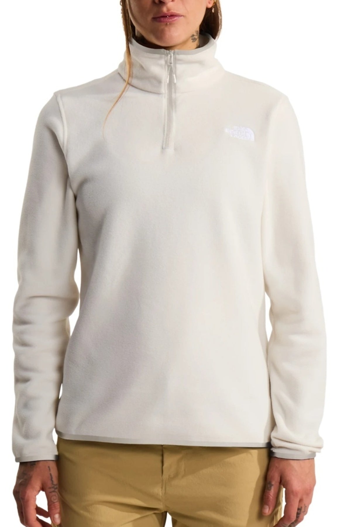 THE NORTH FACE W GLCR FLC / ZIP JKT en color BLANCO (1)
