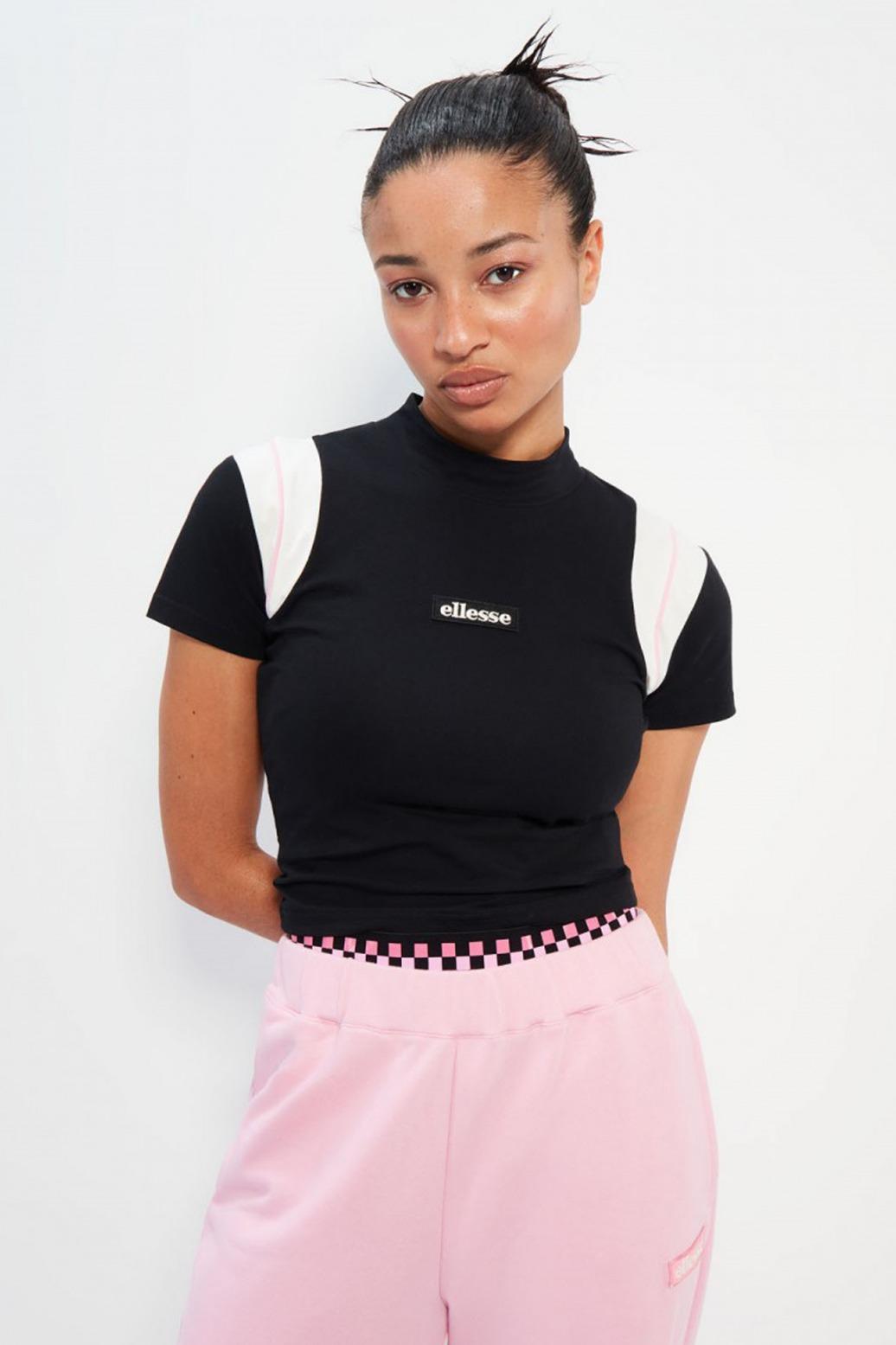 ELLESSE MART CROP T-SHIRT en color NEGRO (1)