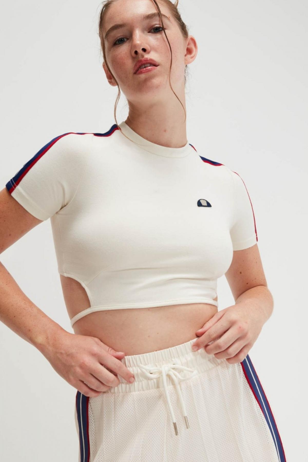 ELLESSE MALDONADO CROP T SHIRT en color BLANCO (2)