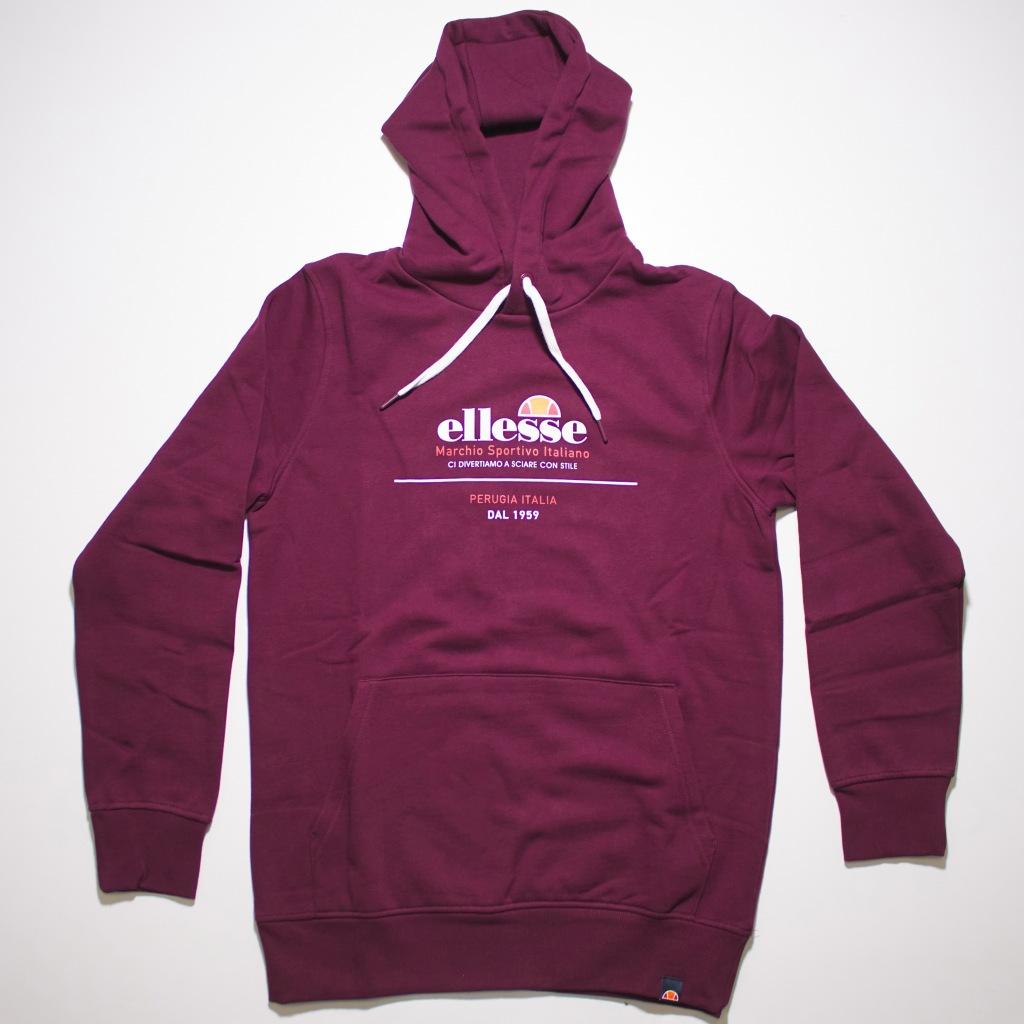ELLESSE MVELLO HOODY en color BURDEOS (4)