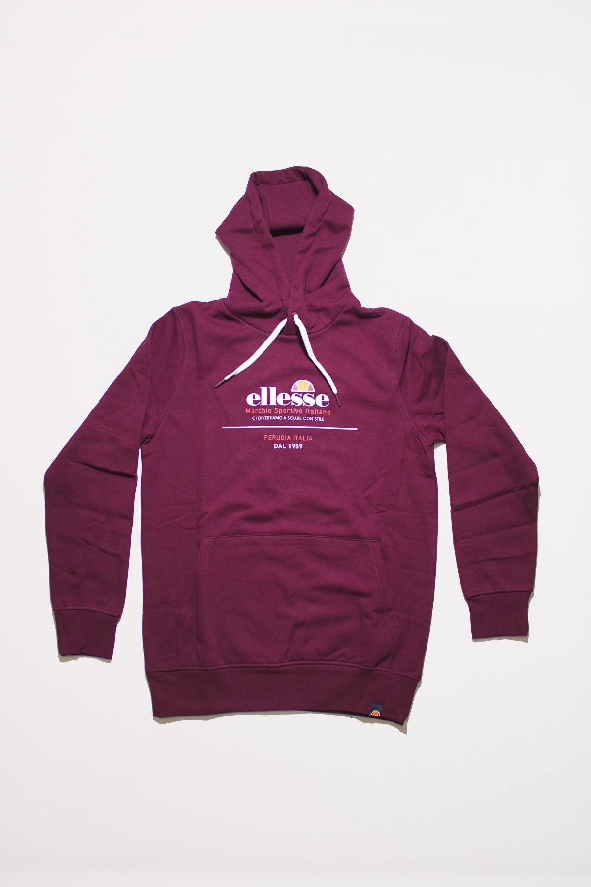 ELLESSE MVELLO HOODY en color BURDEOS (1)