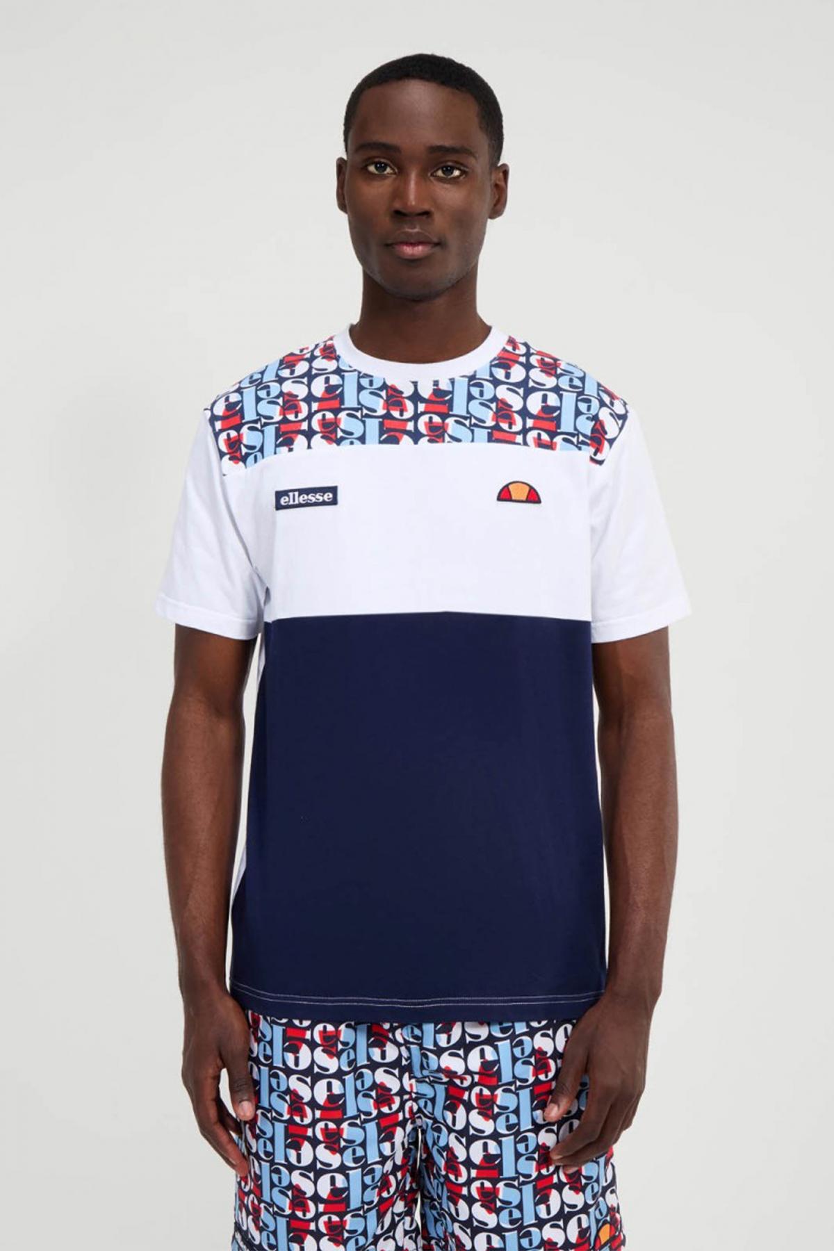 ELLESSE BLOCK AOP TEE en color BLANCO (1)