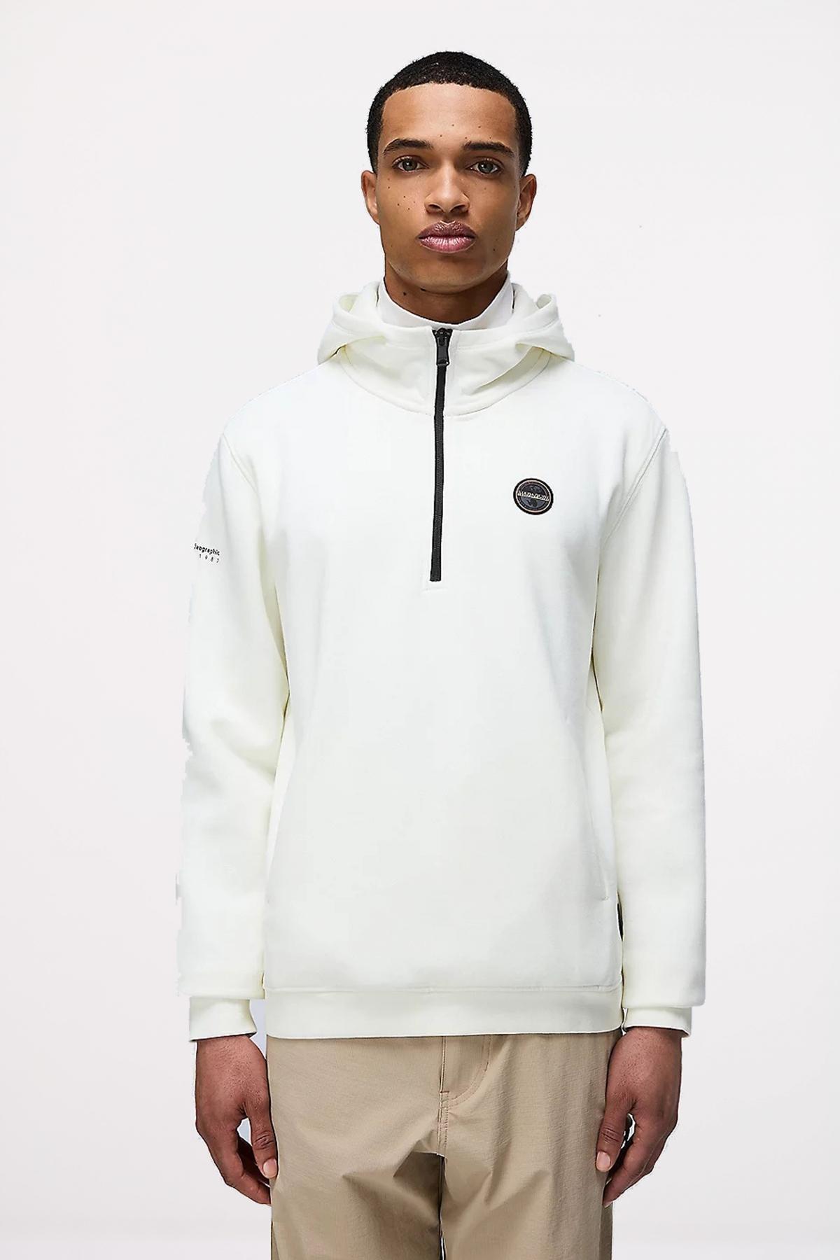 NAPAPIJRI B-BADGE en color BLANCO (1)