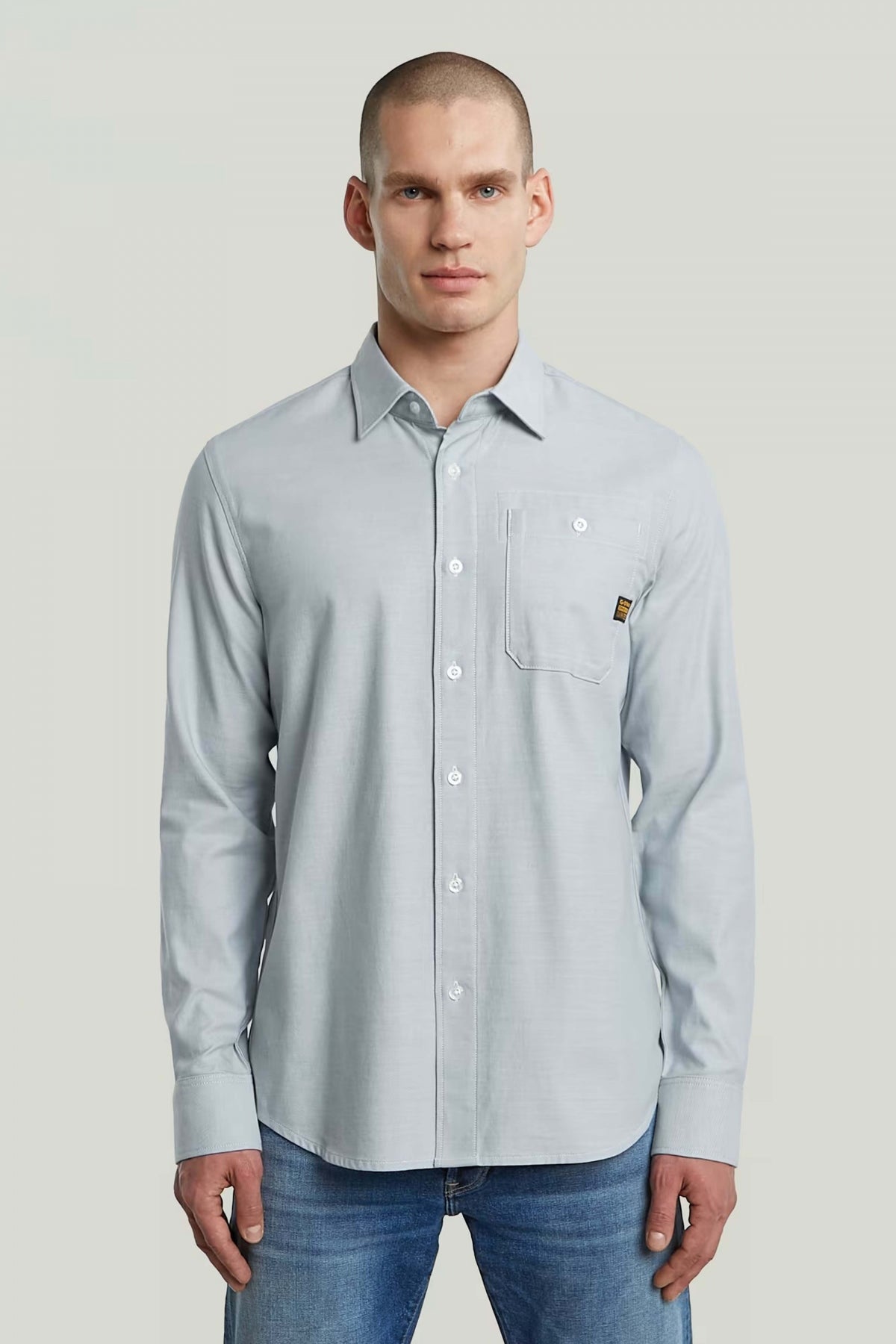 G-STAR BRISTUM . SLIM SHIRT en color AZUL (1)