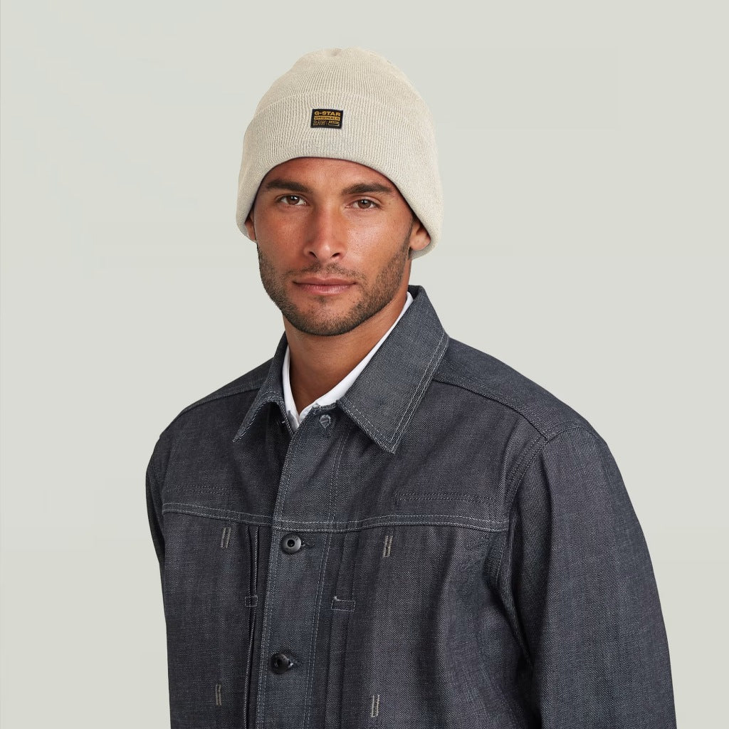 G-STAR ORIGINALS FISHERMAN BEANIE en color BLANCO (6)