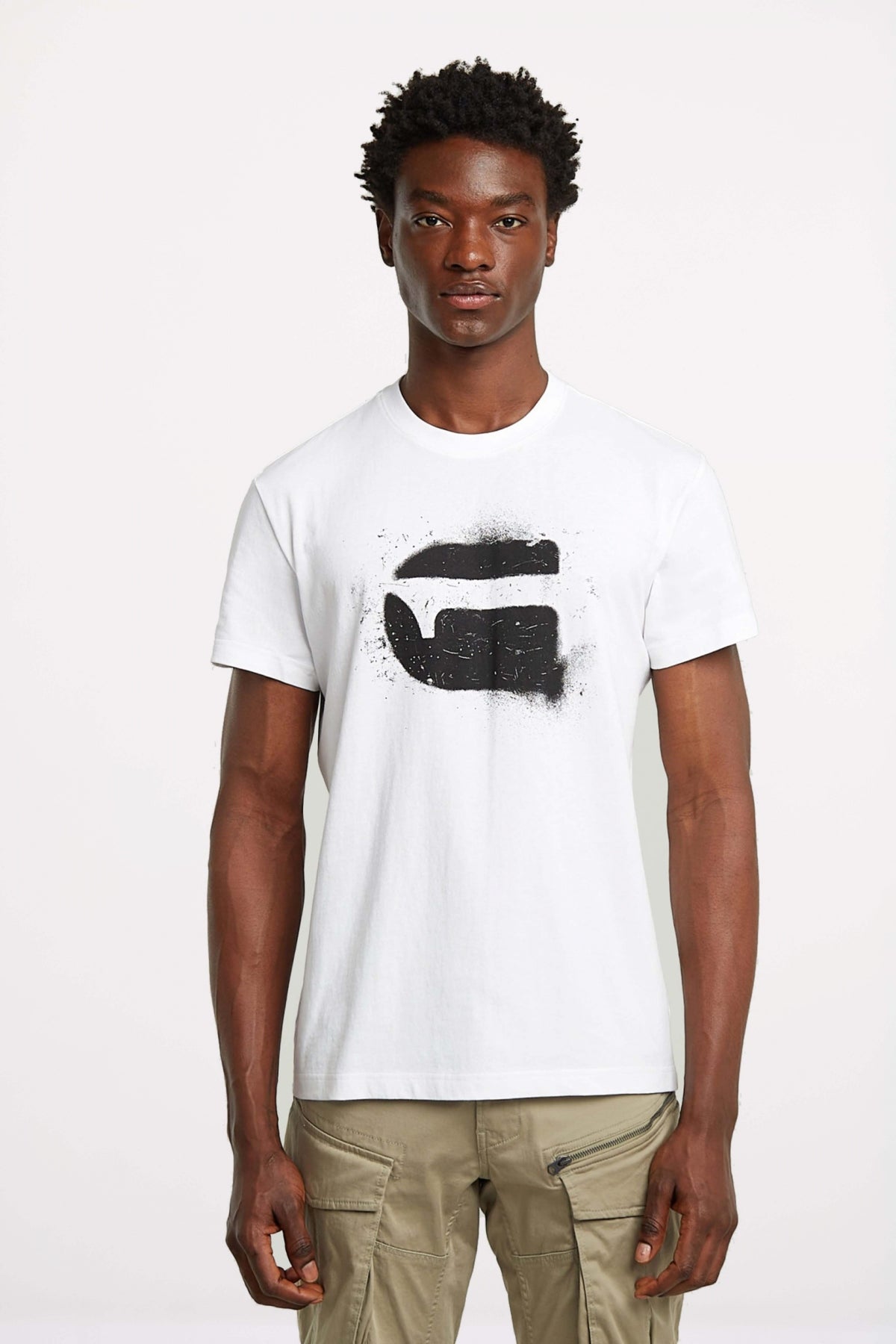 G-STAR SPRAY G LOGO R T en color BLANCO (1)