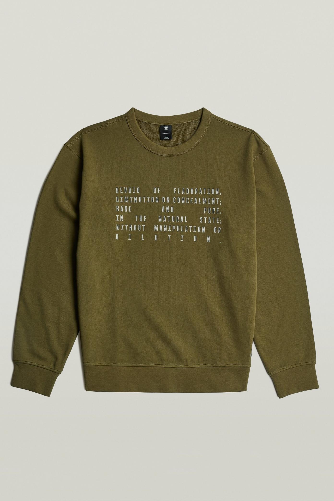 G-STAR TEXT GRAPHIC R SW en color VERDE (2)