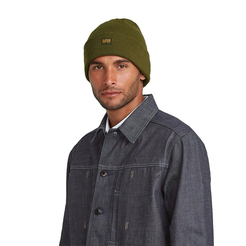 G-STAR EFFO LONG BEANIE en color VERDE (5)