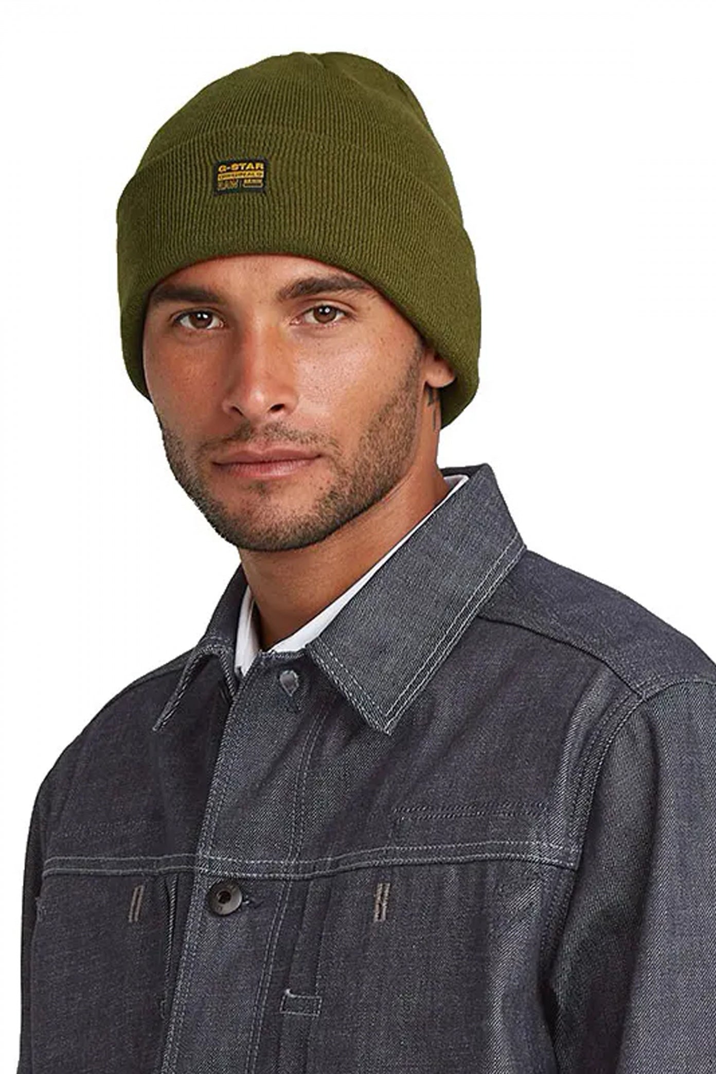 G-STAR EFFO LONG BEANIE en color VERDE (2)