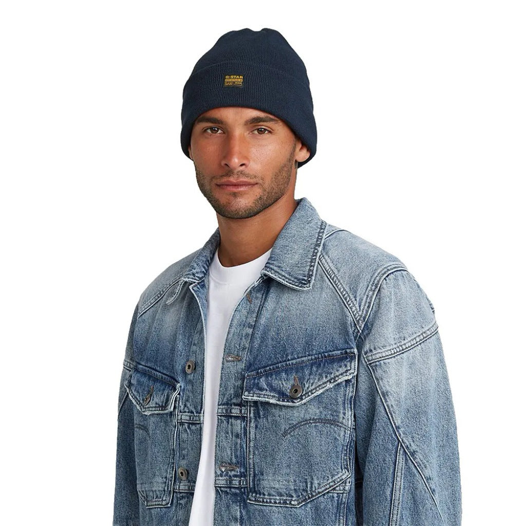 G-STAR EFFO LONG BEANIE en color AZUL (5)