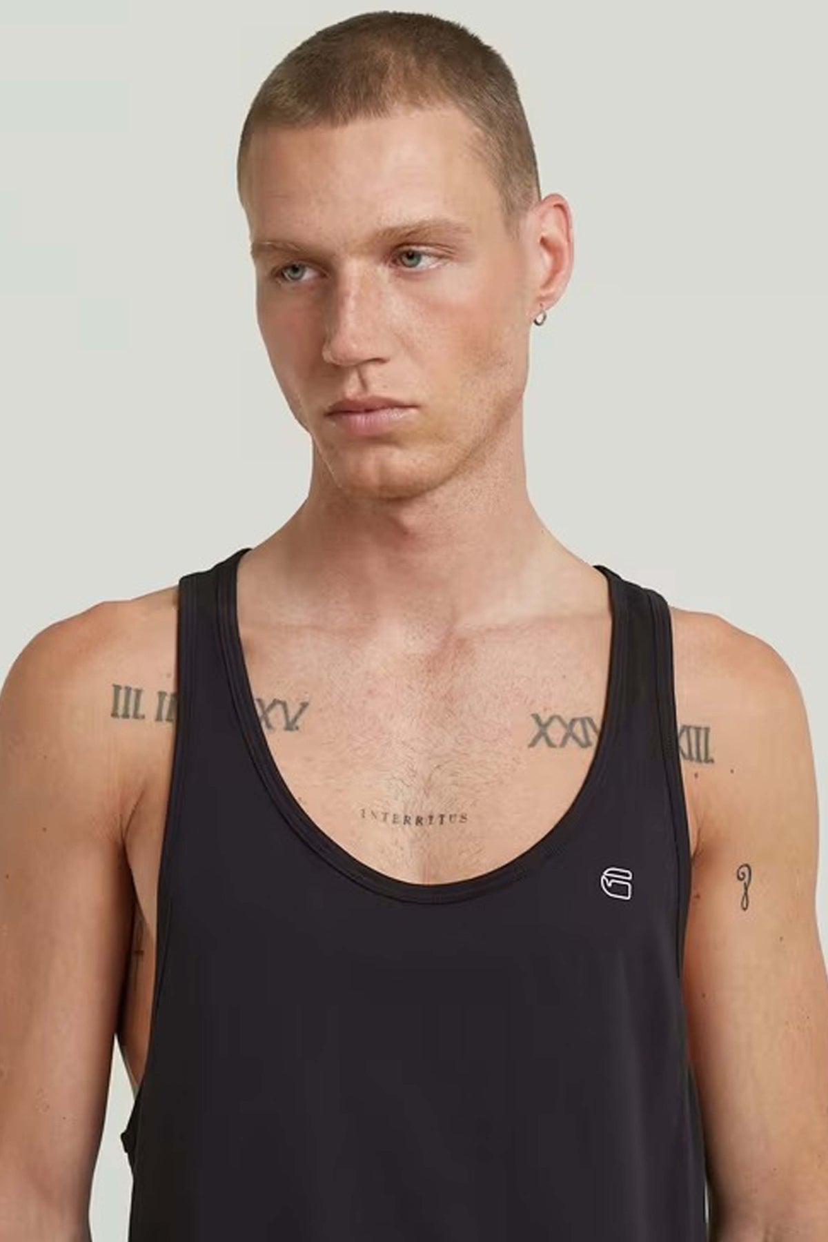G-STAR LASH MUSCLE TANK TOP en color NEGRO (4)