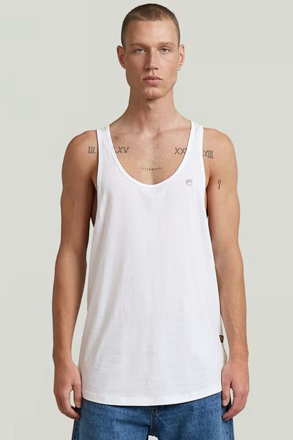 G-STAR LASH MUSCLE TANK TOP en color BLANCO (1)
